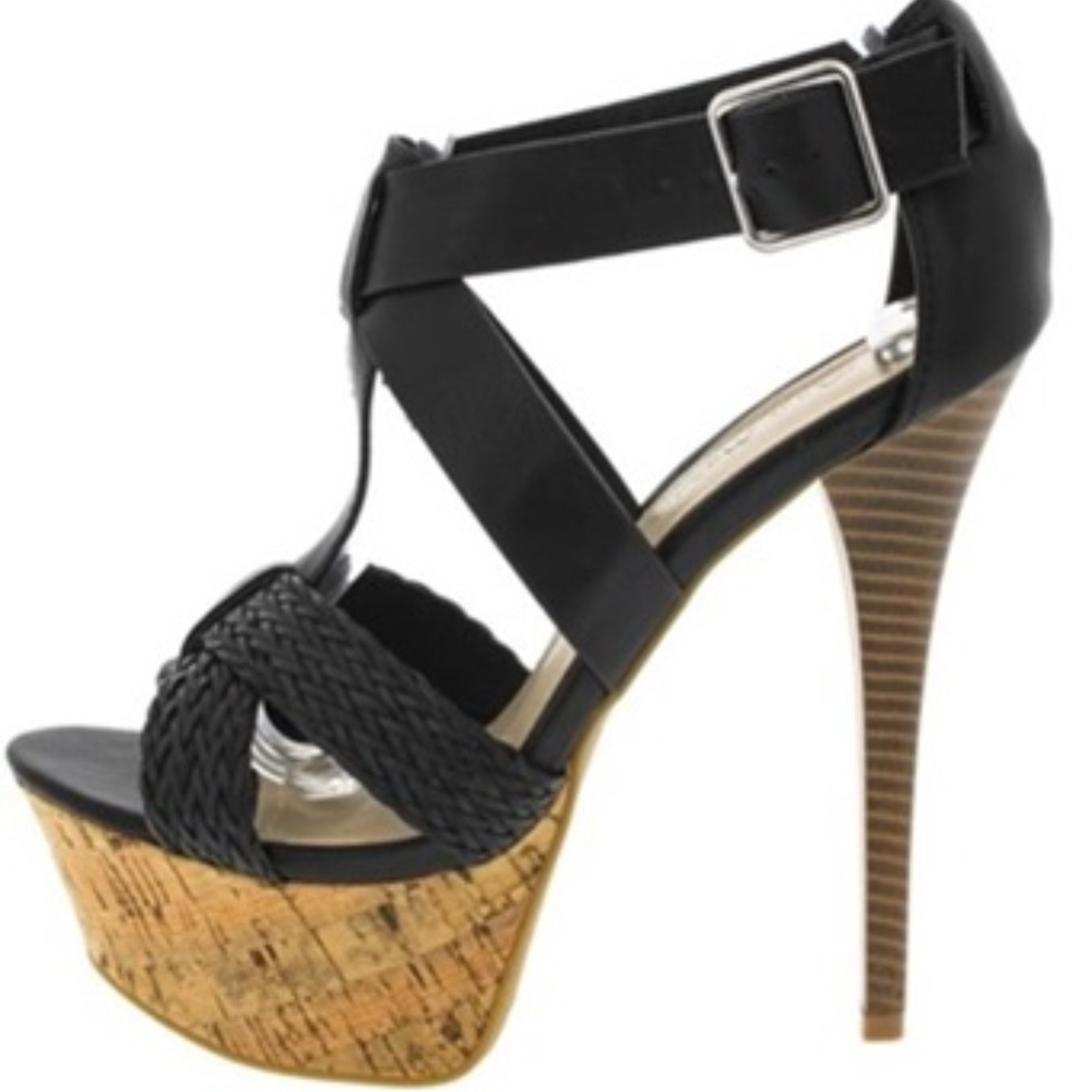 ⭐️ 1 LEFT ⭐️ Casual Black Platform High Heels - Picture 3 of 6